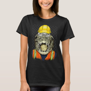 Crocodile Laborer Alligator Re T-Shirt