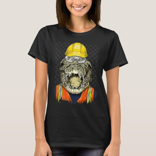 Crocodile Laborer Alligator Re T-Shirt (Vorderseite)