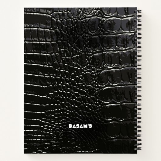 CROCODILE LEATHER NOTIZBLOCK (Rückseite)