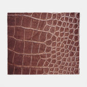 Crocodile leather patternabstract,alligator,animal fleecedecke (Vorderseite (Horizontal))