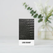 CROCODILE LEATHER VISITENKARTE (Stehend Vorderseite)
