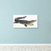 Crocodile Leinwanddruck (Insitu (Holzboden))