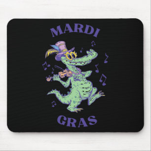 Crocodile Mardi Grawr Kostüm Mardi Gras Gator Men Mousepad