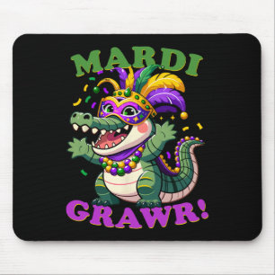 Crocodile Mardi Grawr Kostüm Mardi Gras Gator Men Mousepad