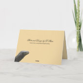 Crocodile Monitor Lizard Flachkarte Karte (Rückseite)