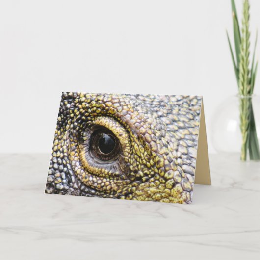 Crocodile Monitor Lizard Flachkarte Karte (Vorderseite)