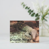 Crocodile Montior Postkarte (Stehend Vorderseite)