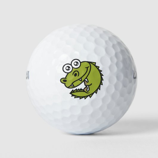 Crocodile Niedlich Baby Croc Golfball (Vorderseite)