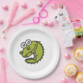 Crocodile Niedlich Baby Croc Pappteller (Party)