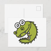 Crocodile Niedlich Baby Croc Postkarte (Vorne/Hinten)