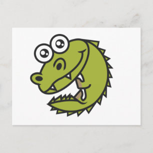 Crocodile Niedlich Baby Croc Postkarte
