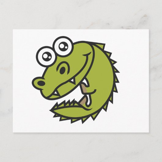 Crocodile Niedlich Baby Croc Postkarte (Vorderseite)