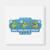 Crocodile Open Mouth Magnet (Vorne)