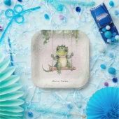 Crocodile-Papierplatte Pappteller (Party)