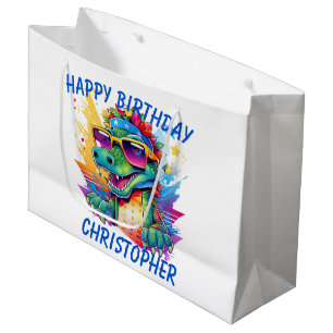 Crocodile Personalisiert Happy Geburtstag Große Geschenktüte