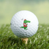 Crocodile Playing Golf Golfball (Insitu T-Shirt)
