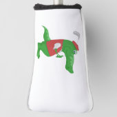 Crocodile Playing Golf Headcover (Rotieren 90)