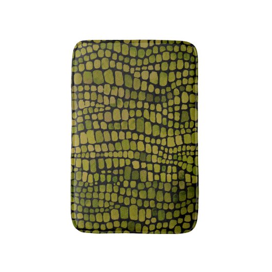 Crocodile Print Badematte (Vorderseite Vertikal)