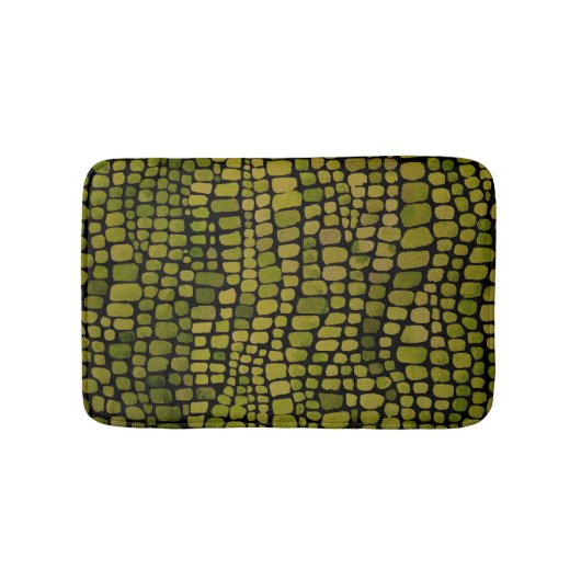 Crocodile Print Badematte (Vorderseite)