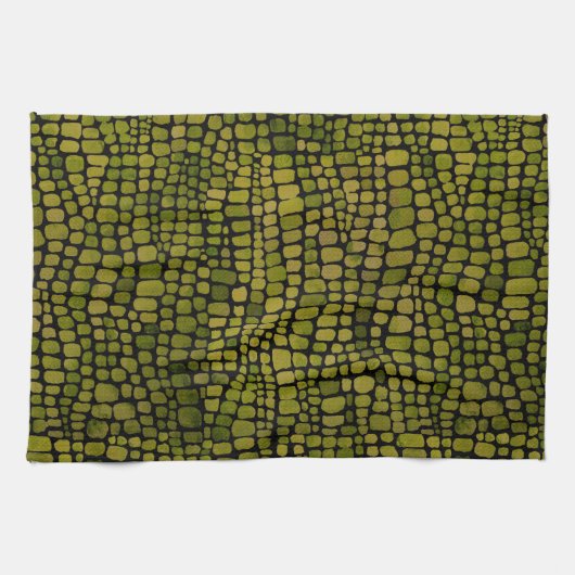 Crocodile Print Geschirrtuch (Horizontal)