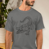 Crocodile Print T-Shirt - Crocodile Tee
