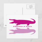 Crocodile Reflection Lila) Postkarte (Vorne/Hinten)