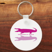 Crocodile Reflection Lila) Schlüsselanhänger (Vorderseite)