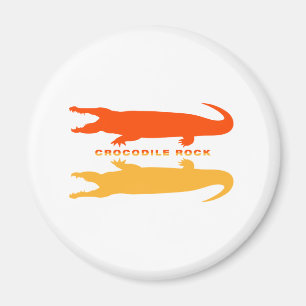 Crocodile Reflection (Orange) Magnet