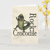 Crocodile Rock Karte (Gelbe Blume)