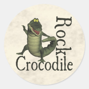 Crocodile Rock Runder Aufkleber