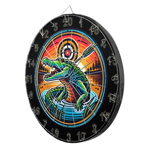 Crocodile-See im Visier Dartscheibe (Vorderseite rechts)