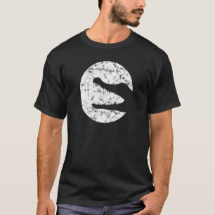 Crocodile Silhouette Liebe Zoo Vintage Tierernähru T-Shirt