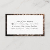 Crocodile Skin Border Visitenkarte (Rückseite)