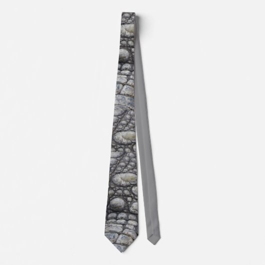 Crocodile Skin Image All-Over-Print Neck Tie Krawatte (Vorderseite)