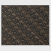 Crocodile Skin Wrapping Paper Black, Brown Geschenkpapier (Flach)