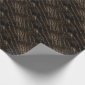Crocodile Skin Wrapping Paper Black, Brown Geschenkpapier (Ecke)