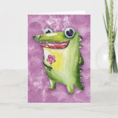 Crocodile Smiles Karte (Vorderseite)