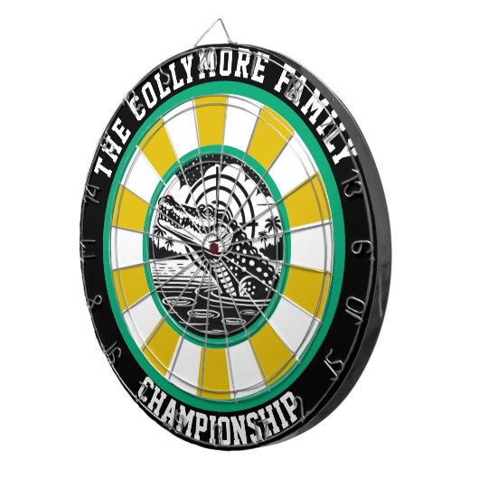 Crocodile Target Lake Arkade Dartscheibe (Vorderseite rechts)