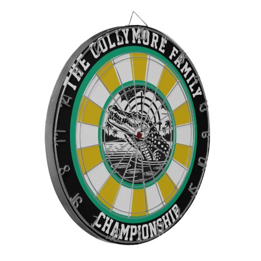 Crocodile Target Lake Arkade Dartscheibe (Vorderseite Links)