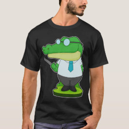 Crocodile Teacher Pointer T-Shirt