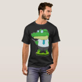 Crocodile Teacher Pointer T-Shirt (Vorne ganz)