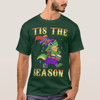 Crocodile Tis Season Festival Paradies Beads Mardi T-Shirt