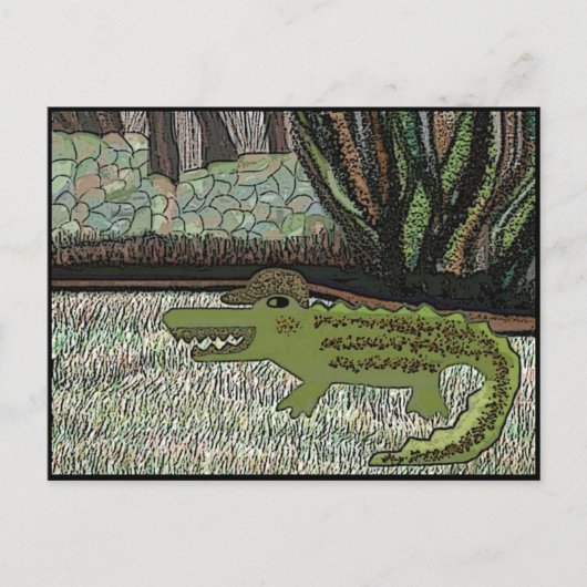 Crocodile Walk Postkarte (Vorderseite)