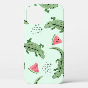 Crocodile Watermelon, Abstraktes Vintages Muster. Case-Mate iPhone Hülle