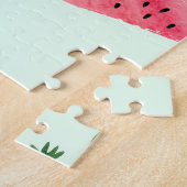 Crocodile Watermelon, Abstraktes Vintages Muster. Puzzle (Seite)