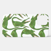 Crocodile White Watercolor Array Case-Mate iPhone Hülle (Rückseite (Horizontal))