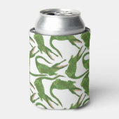 Crocodile White Watercolor Array Dosenkühler (Kanne Vorderseite)