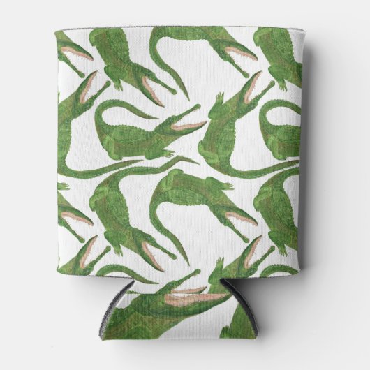 Crocodile White Watercolor Array Dosenkühler (Vorderseite)