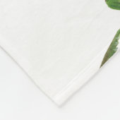 Crocodile White Watercolor Array Fleecedecke (Ecke)