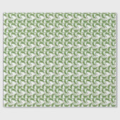 Crocodile White Watercolor Array Geschenkpapier (Flach)